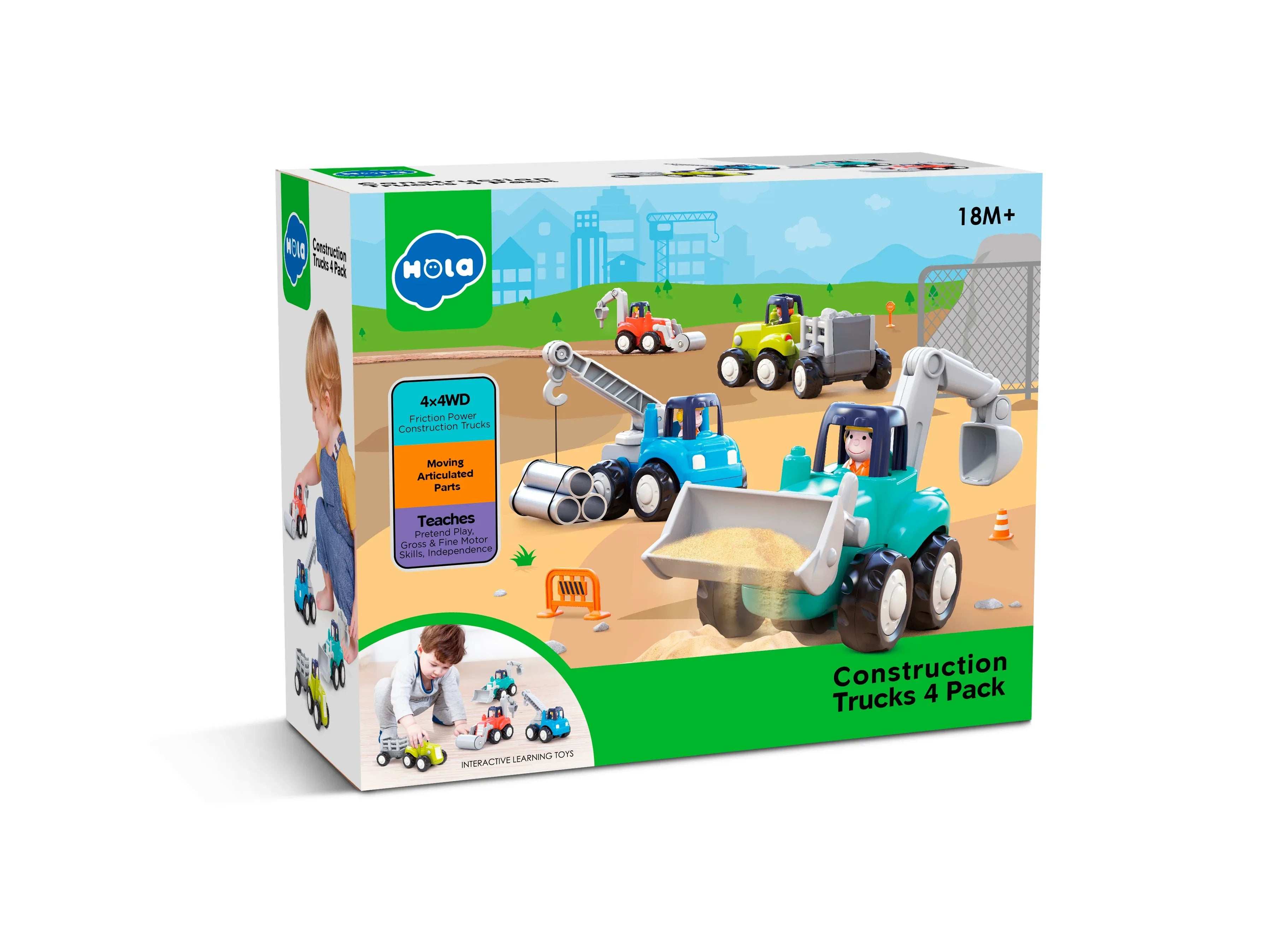 Hola 4-Wd Construction Trucks for kids in Kuwait